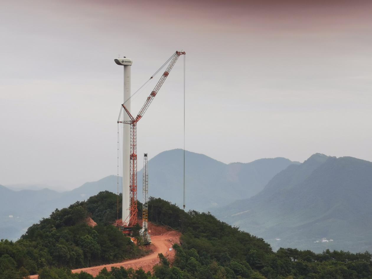 風電塔筒:風場吊裝